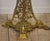 Ornate Brass Floor Lamp with Floral Openwork Base For Sale - Image 3 of 12