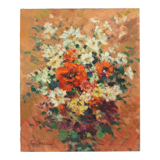 French Floral Still Life Oil Painting For Sale