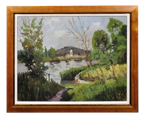 Ivor Davies, Torcello, Venice Lagoon, Mid 20th Century, Oil Painting, Framed