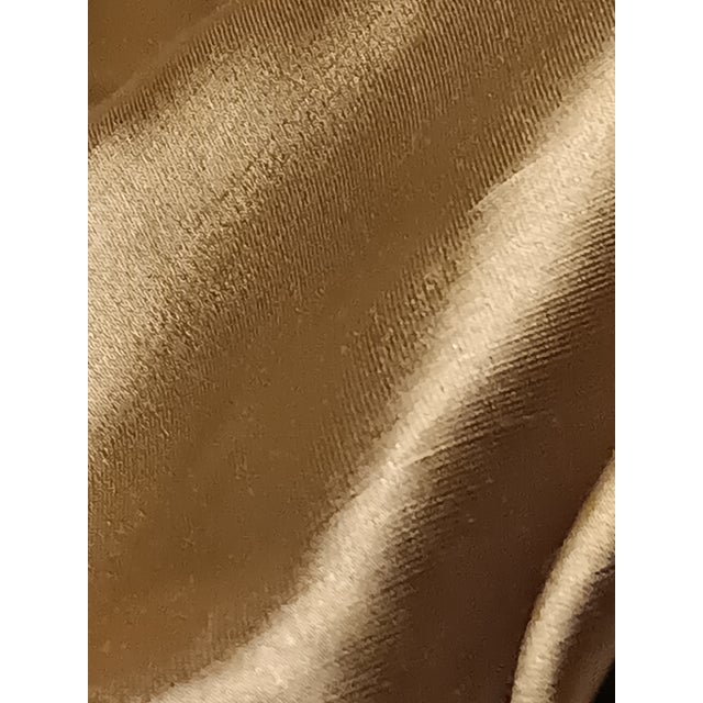Last call.1980s Scalamandre Gold Silk Satin Fabric-2+ Yards For Sale - Image 9 of 10