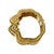 1990s Robert Wander for Winc 18k Sculpted Hinged Bangle Bracelet For Sale In Las Vegas - Image 6 of 8