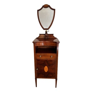 Antique Edwardian Mahogany Inlaid Dressing Stand by Flashman & Co, 1900 For Sale