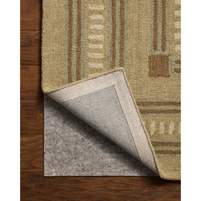 Chris Loves Julia x Loloi Alfie Green / Natural 3'-6" x 5'-6" Accent Rug For Sale In Dallas - Image 6 of 6