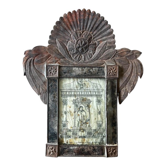 19th Century Lord of the Cane Retablo For Sale