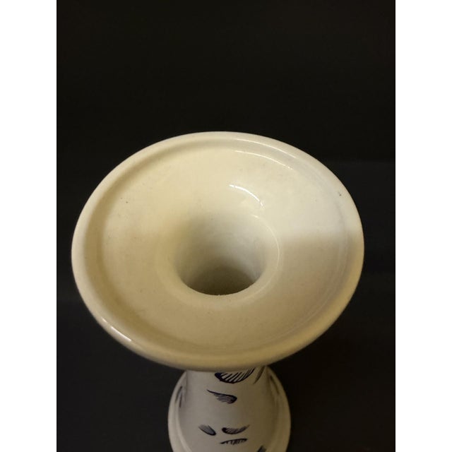1970s Vintage Este Ceramiche for Tiffany & Co. Italian Majolica Candlestick Holder For Sale - Image 5 of 13