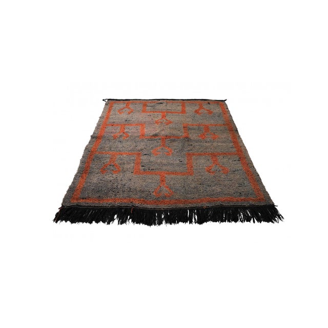 Vintage handknotted decorative wool rug from Konya region of Turkey. Approximately 50-60 years old. In very good...