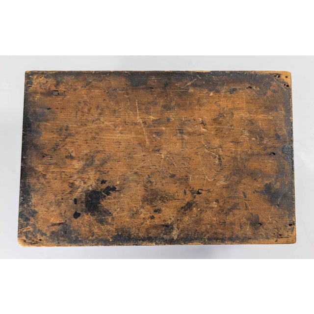 19th Century English Regency Egyptian Revival Sarcophagus Form Japanned Box For Sale - Image 16 of 16