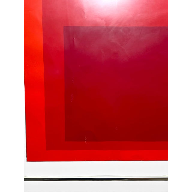 Exceptional original vintage image of "Homage to a Square" by renown Modernist artist Josef Albers serigraph silk screen...