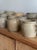 Vintage French Confit Pots in various. Sold individually. Approximate Dimensions (width at largest x height x opening) A:...