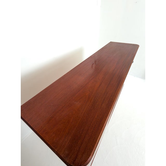 Swedish Modern Sideboard in Pyramid Mahogany, 1940s For Sale - Image 9 of 14