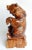 Black forest Bear, well carved, sitting position Oak wood, hasel brown, shinny.