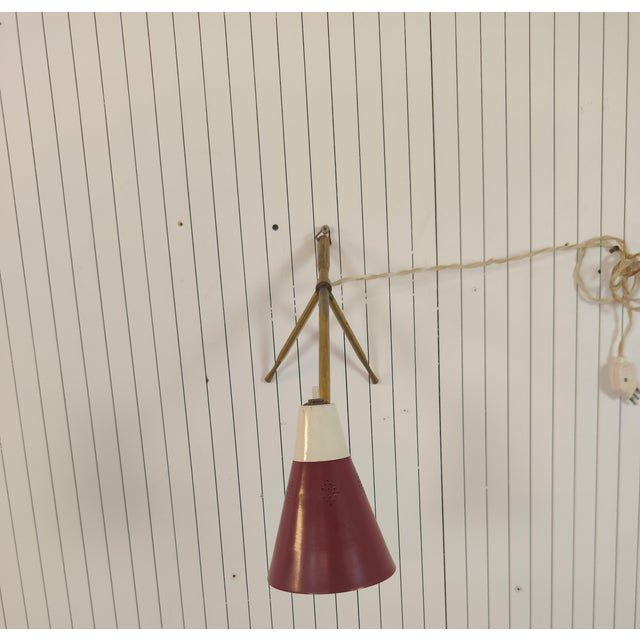 Purple Vintage Table Lamp by Giuseppe Ostuni, 1940 For Sale - Image 8 of 11