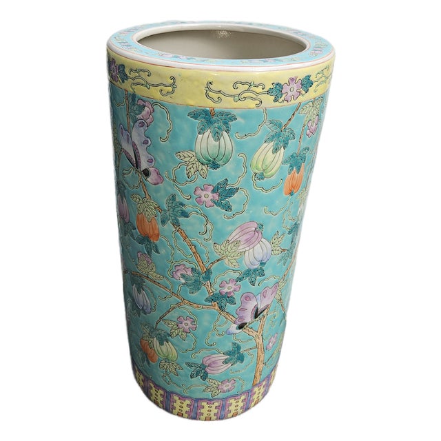 1980s Beautiful Chinese Umbrella Stand For Sale
