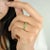 Stackable Round Cut Emerald Band Ring in 14k Gold Size 5.5 For Sale In New York - Image 6 of 12