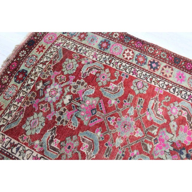 Brick Red Vintage Turkish Area Rug - 44"x81.5" For Sale - Image 8 of 13