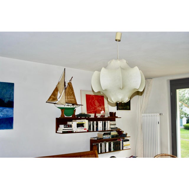 Beige Viscontea Suspension by Achille and Pier Castiglioni for Flos, 1960s For Sale - Image 8 of 12