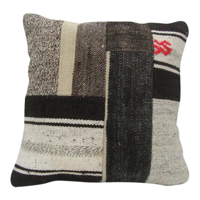 Handmade Patchwork Kilim Pillow Cover For Sale