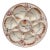 19th Century Majolica Oyster Flowers Plate Longchamp For Sale