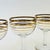 Vintage Gold Striped Coupes - Set of 4 For Sale - Image 4 of 7