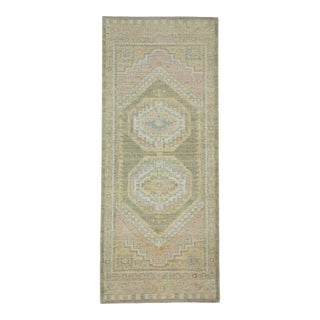 Turkish Oushak Runner Rug 3'1" x 7'5" #17500 For Sale