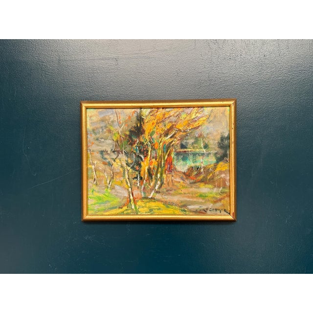 Curt Selmer, Autumn Landscape, 1950s, Oil on Panel, Framed For Sale - Image 13 of 18