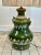 1960s Vintage Shaded Green Ceramic Lamp, 1960s For Sale - Image 5 of 10