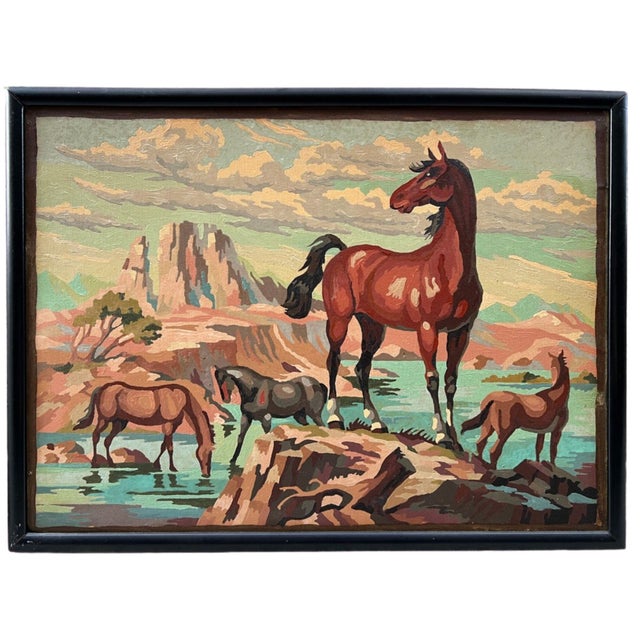 Vintage Framed Southwestern Equestrian Horse Prints, Set of 2 For Sale - Image 4 of 18