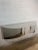 Mid-Century Modern Mid-Century Custom Polished Steel and Frosted Lucite Illuminated Floating Shelf or Console For Sale - Image 3 of 13