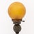 Early 20th Century Art Deco Figural Amber Glass Globe Shade Lamp For Sale - Image 5 of 10