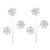Contemporary Jewel Snowflakes Spray (Set of 2) For Sale - Image 3 of 3