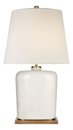 Thomas O'Brien by Visual Comfort Signature Mimi Table Lamp in Tea Stain with Linen Shade