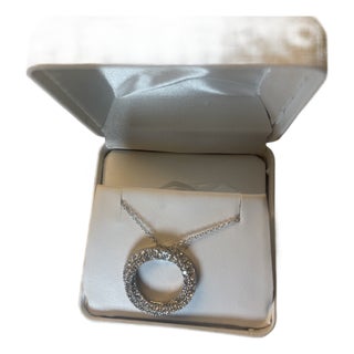 Triple Circle Diamoness Pendant For Sale