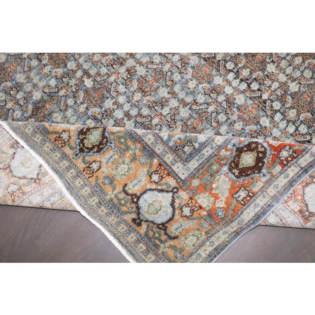 Antique Persian Senneh Gallery Rug - 5'8" x 10'6" For Sale - Image 9 of 9