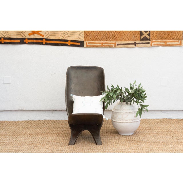 Cacao Brown African Senufo Ceremonial Chair For Sale - Image 9 of 9
