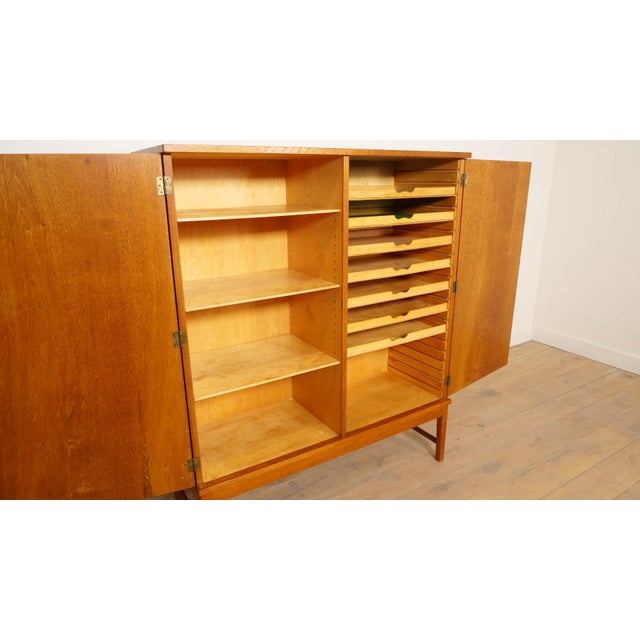 Vintage Cabinet in Oak, 1962 For Sale - Image 10 of 12