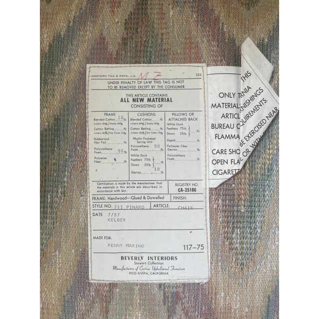 Mid Century Swivel Lounge Chairs Styled After Milo Baughman, Pair For Sale - Image 12 of 13