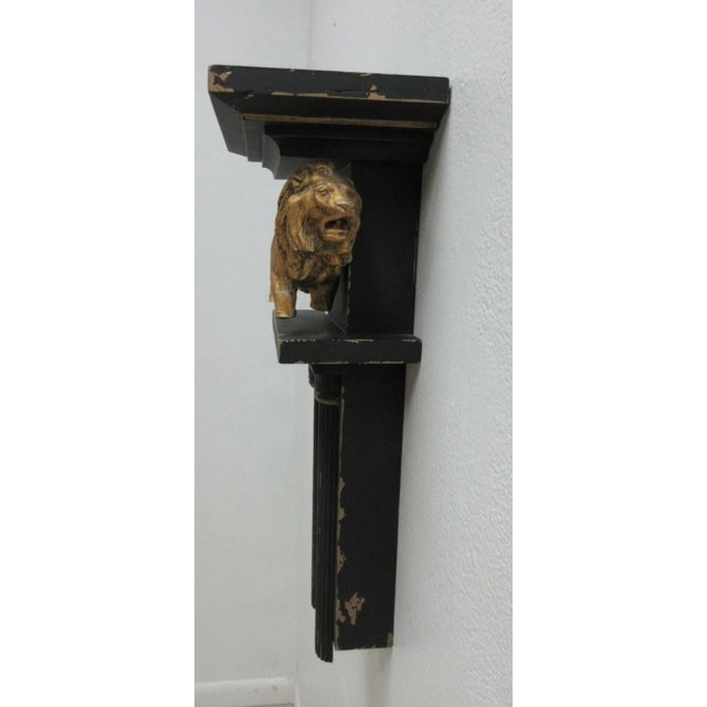 1990s Guild Master Roman Lion Antiquities Style Curio Wall Shelf Sconce For Sale In Philadelphia - Image 6 of 10