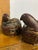 Pair of Antique Japanese Hand Crafted Quail Figures For Sale - Image 4 of 7