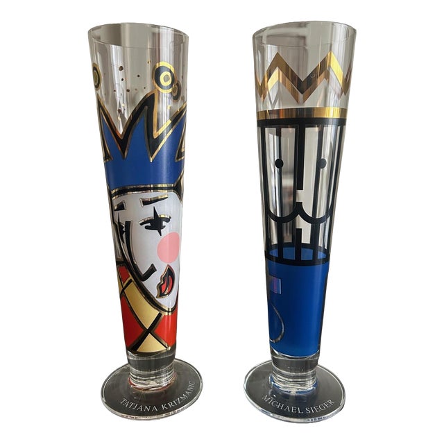 Collector Glasses from Ritzenhoff, 1998, Set of 2 For Sale