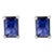 1.04ct Royal Blue Sapphire Solitaire 14k Gold Stud Earrings- 2 Pieces For Sale