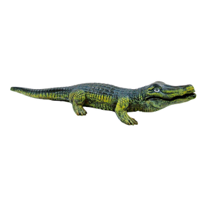 Antique Large Cast Iron Alligator Sculpture With Original Paint 29.5 in Long