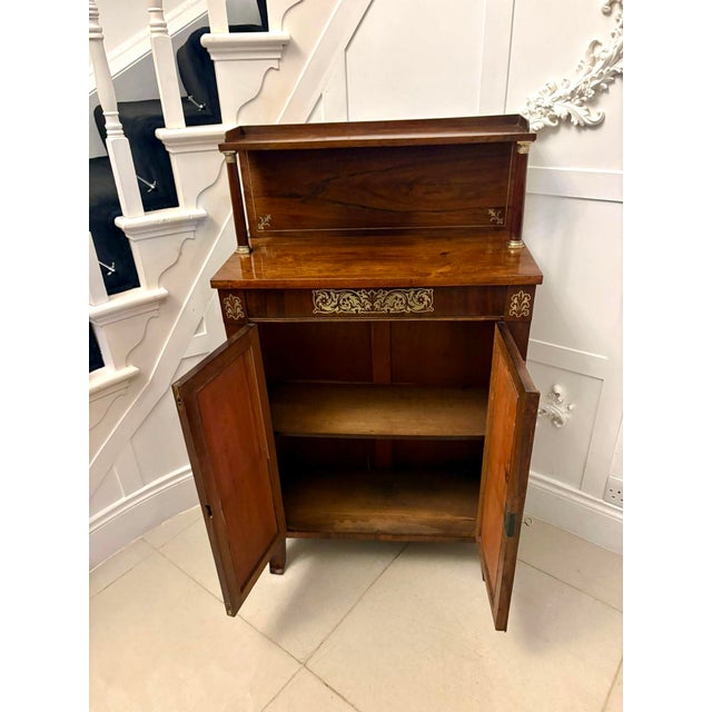 Hollywood Regency Antique Regency Mahogany Chiffonier or Side Cabinet, 1820 For Sale - Image 3 of 15