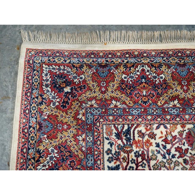 Large Vintage French Floral Leaf Rug For Sale - Image 11 of 17