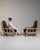 Brown 1970s Brutalist Brown Wood Pair of Club Chairs For Sale - Image 8 of 15