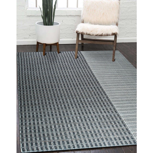 9x12 Lila Talia Gray Geometric Modern Flatweave Carpet Rug For Sale - Image 4 of 9