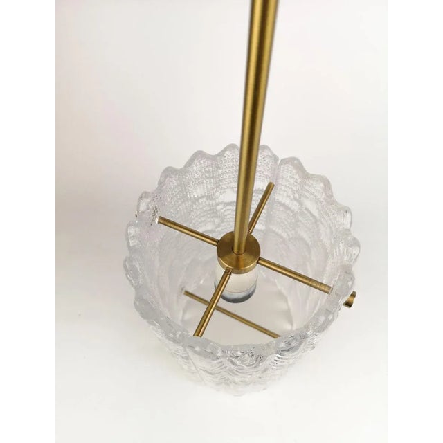 1960s Mid-Century Modern Crystal Cylinder Pendant Lamp by Carl Fagerlund for Orrefors, 1960s For Sale - Image 5 of 10