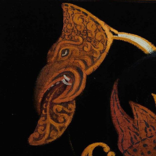 Framed Signed Painting on Velvet of a Bali Woman For Sale - Image 4 of 14