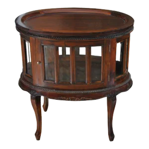 Niagara Furniture Oval Tray Top Mahogany Display Table