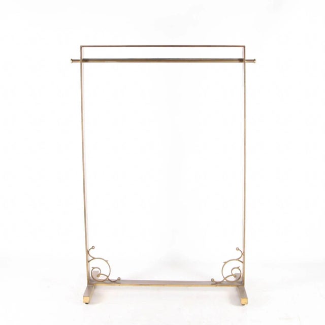 Metal Vintage Rack in Brass For Sale - Image 7 of 8