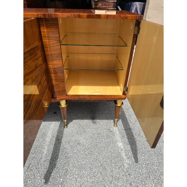 Wood 1940s French Art Deco Burlwood Sideboard For Sale - Image 7 of 12